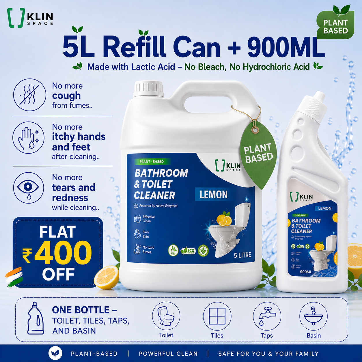 Bathroom & Toilet Cleaner - Smart Refill