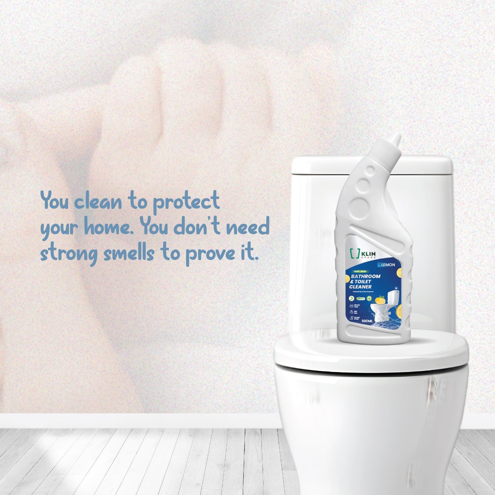 BATHROOM & TOILET CLEANER 2-in-1 - Plant-Based, Non-toxic & Skin-safe