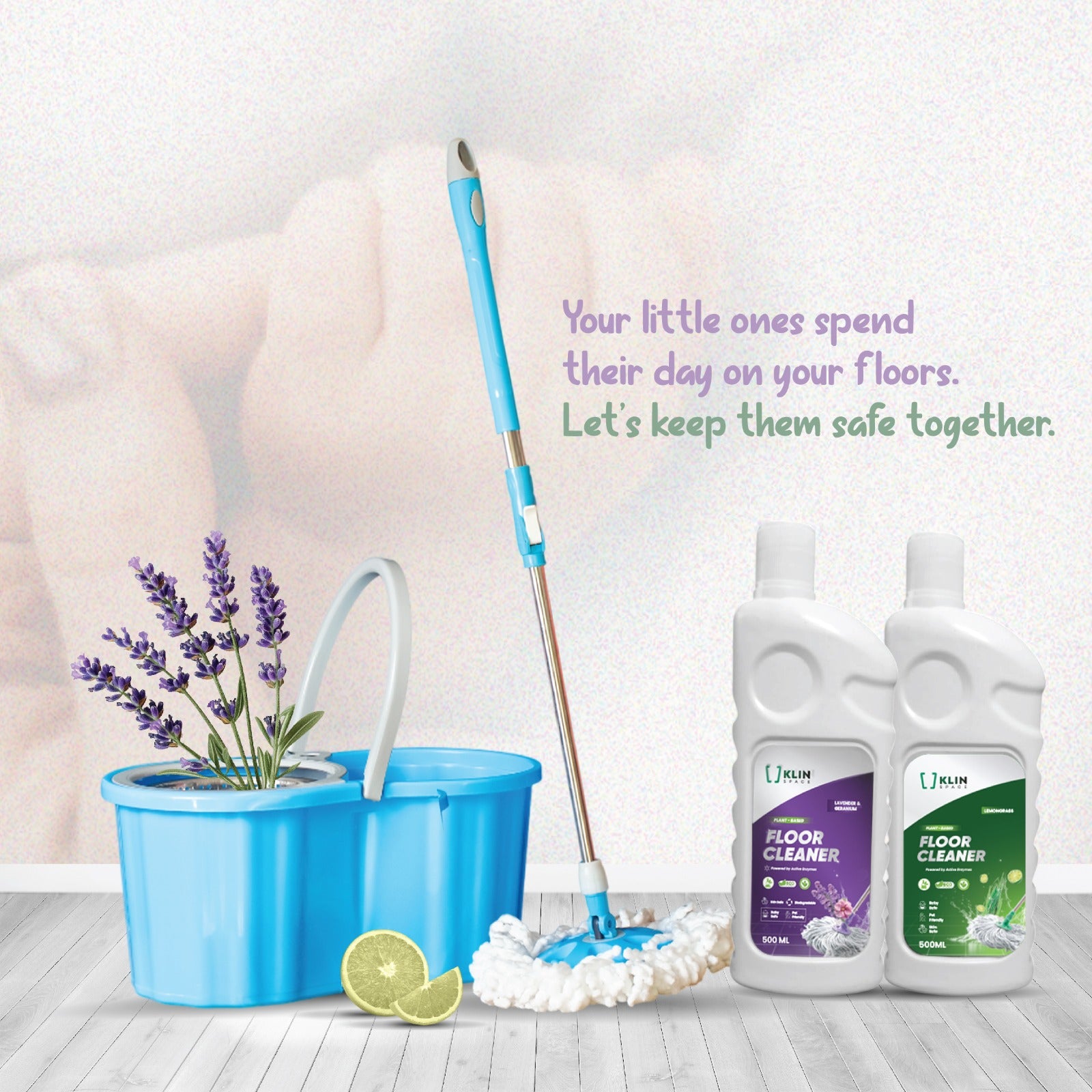 FLOOR CLEANER - Plant-Based, Non-toxic & Skin-safe
