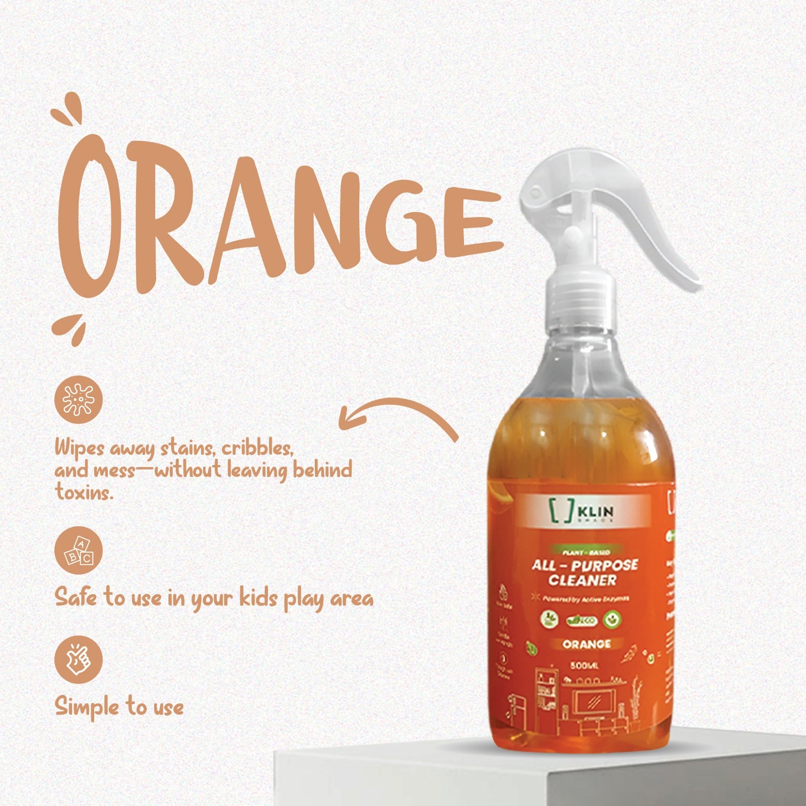 ALL-PURPOSE CLEANER SPRAY - Plant-based, Non-toxic & Skin-safe