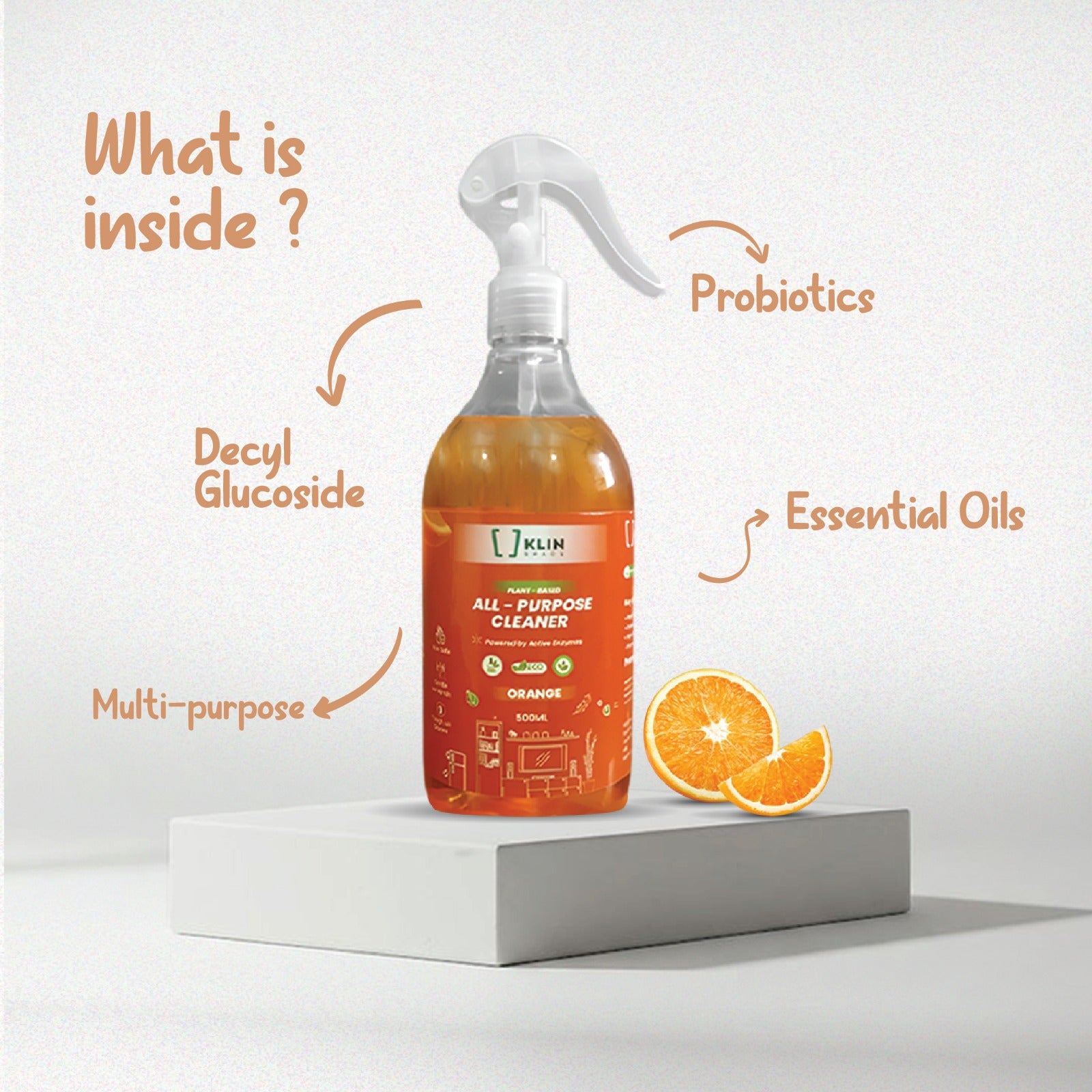 ALL-PURPOSE CLEANER SPRAY - Plant-based, Non-toxic & Skin-safe