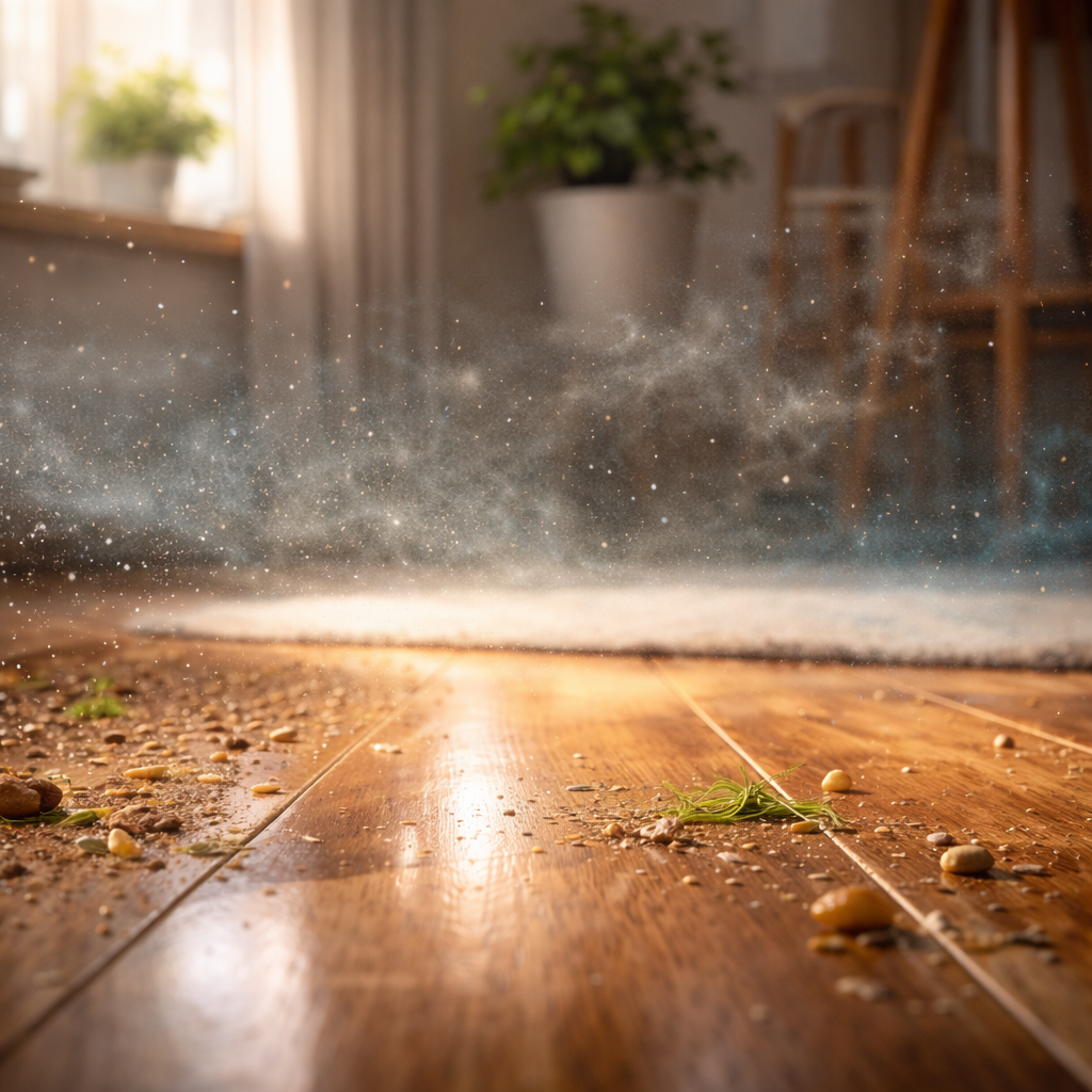 Why do babies react more to floors than adults do?