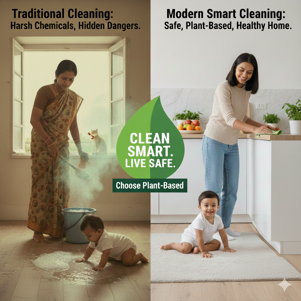 Traditional Cleaning vs Modern Smart Cleaning – Which Is Safer for Your Home?