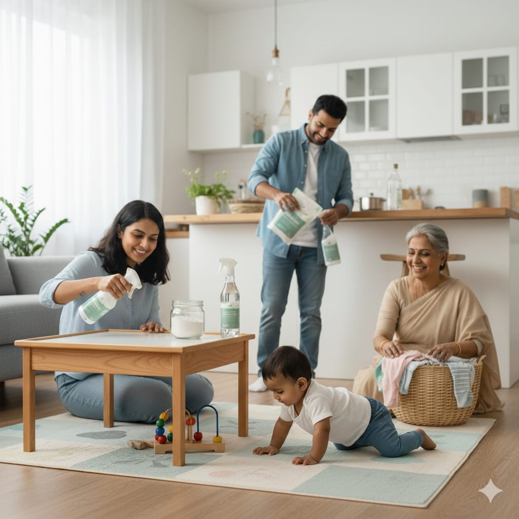 TOXIN -FREE CLEANING ON A BUDGET : HOW INDIAN HOMES SAVE MONEY WITH SAFER PRODUCTS ?