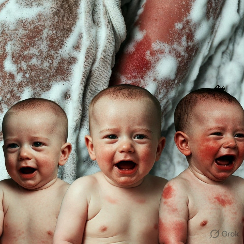 Why do babies feel uncomfortable even after clothes are freshly washed?