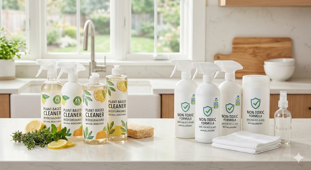 What is the difference between plant-based and non-toxic cleaners?