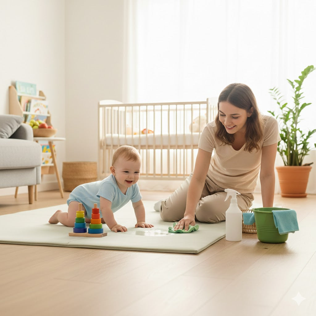 What defines a truly baby-safe daily cleaning routine at home?