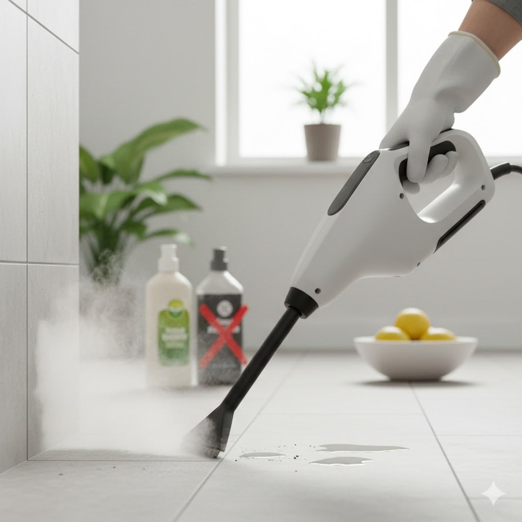 Is steam cleaning safer than phenyl or disinfectants?