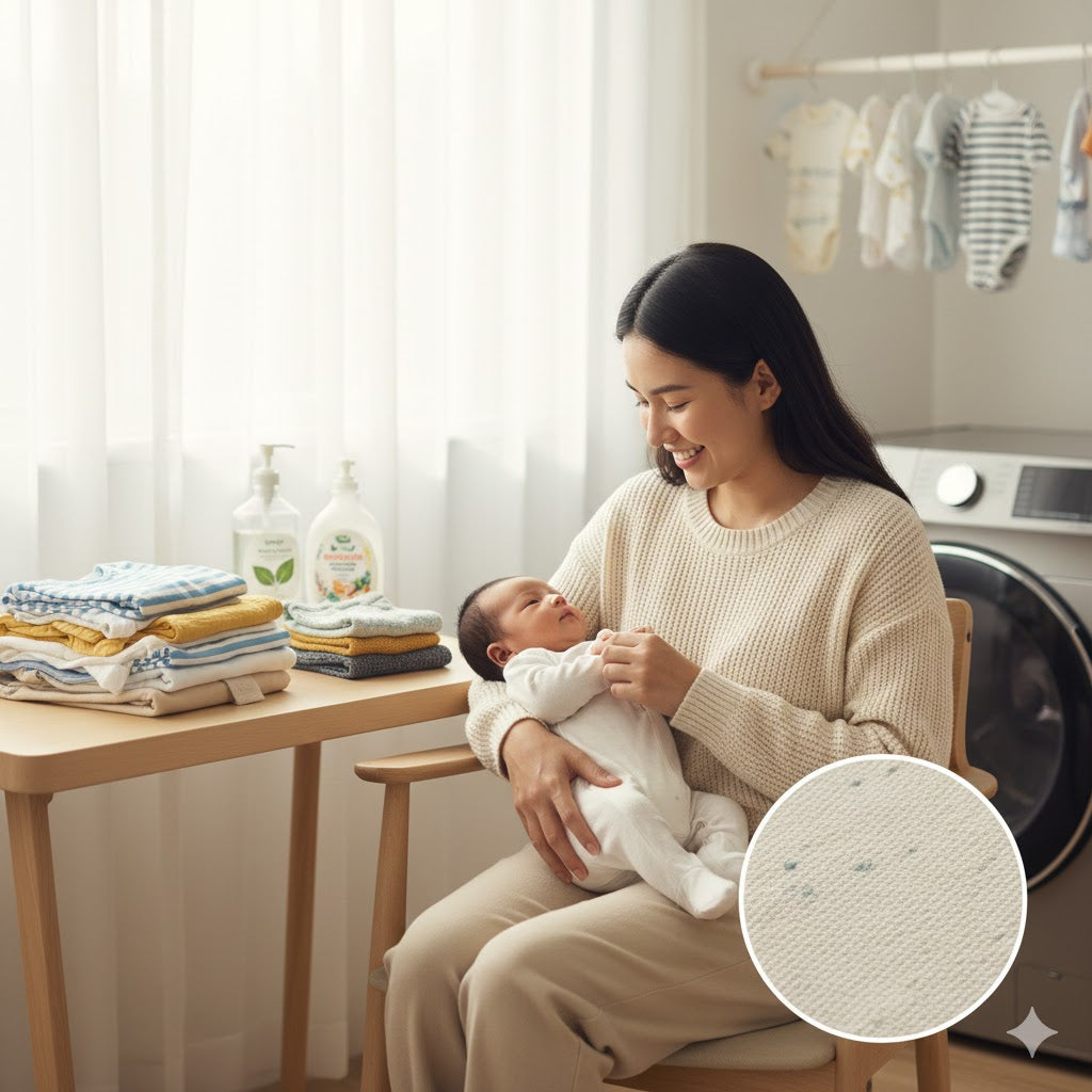 Does fabric type affect detergent safety for babies?