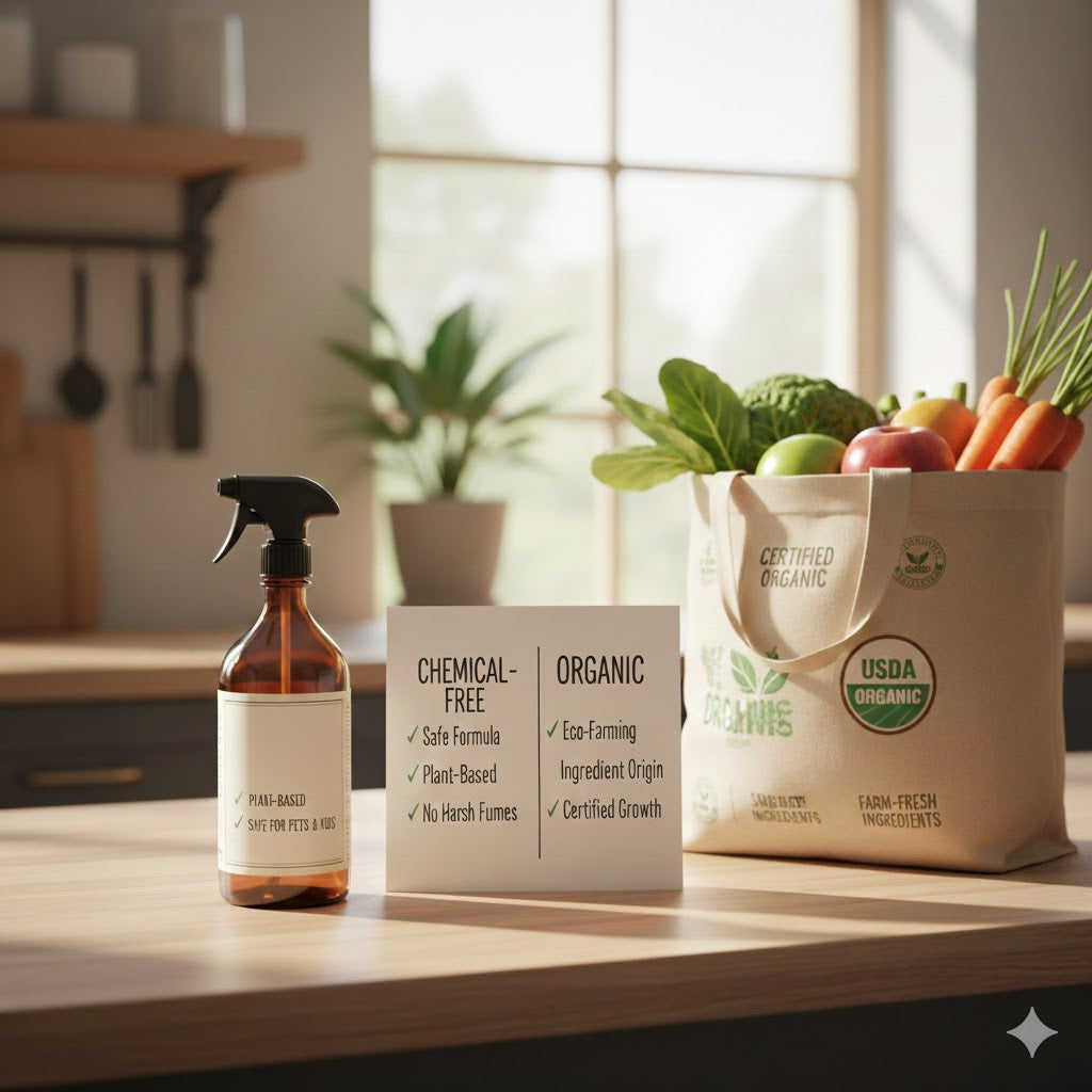 Does “Chemical-Free” Mean Organic? Understanding the Difference