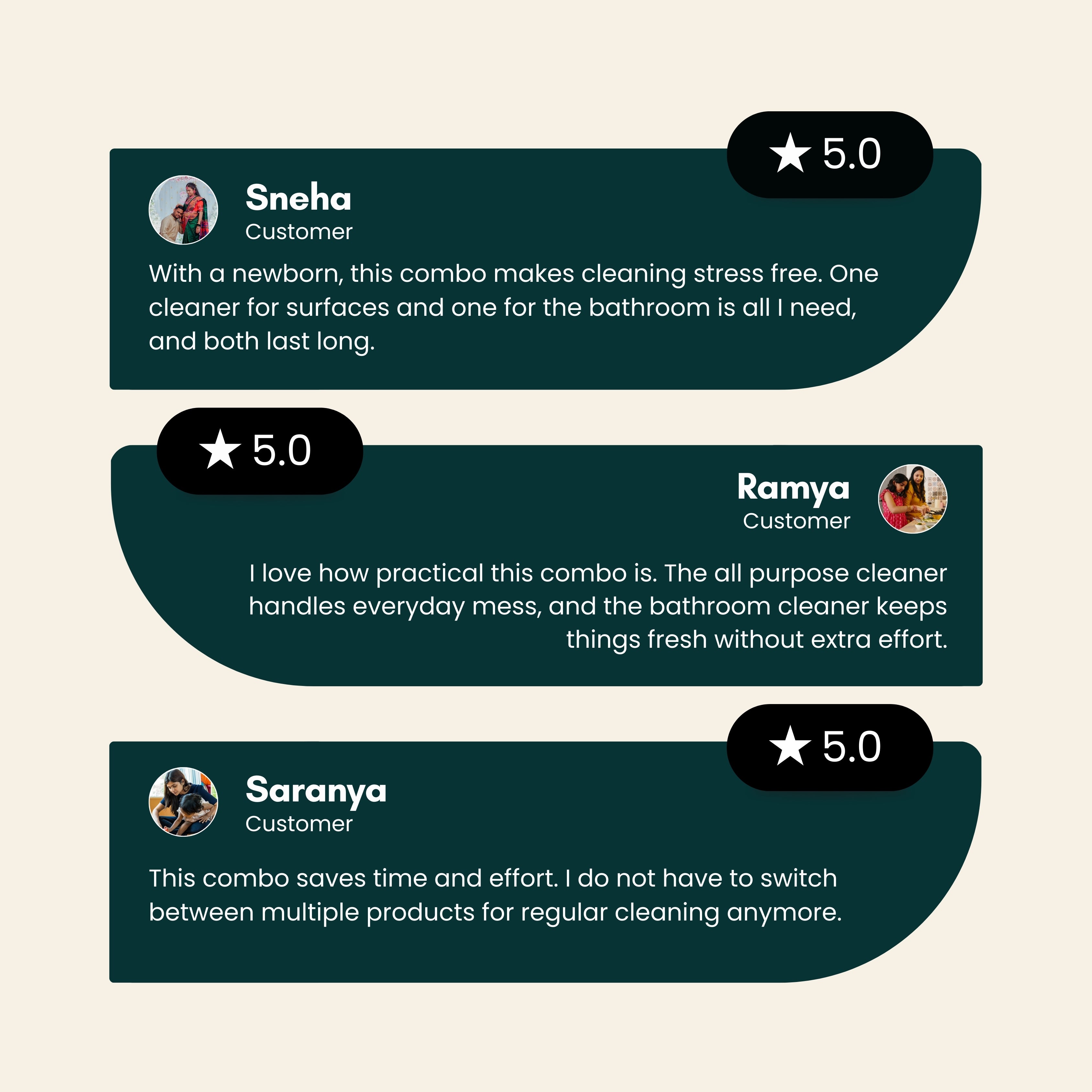 Daily Clean Essentials Combo Non-Toxic, Plant-Based ,Skin-Safe &amp; Eco-Friendly