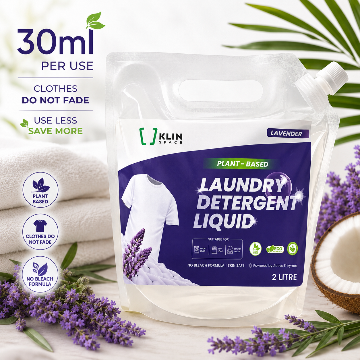 Laundry Detergent Liquid - Ltr Pack