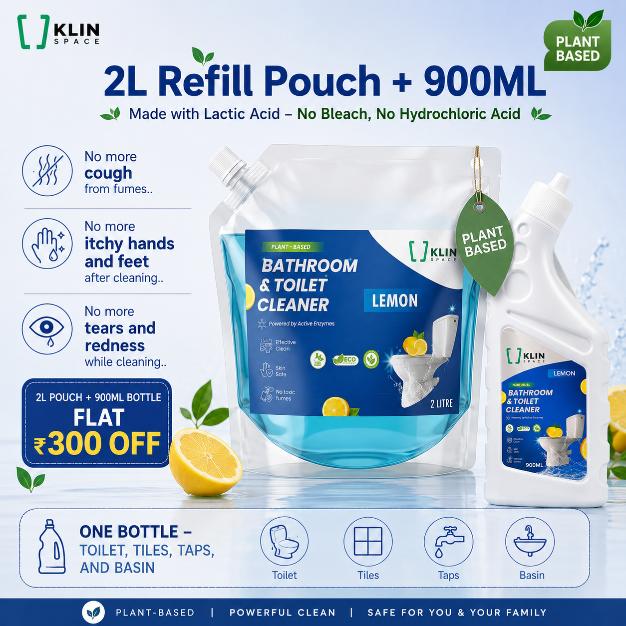 Bathroom &amp; Toilet Cleaner - Smart Refill
