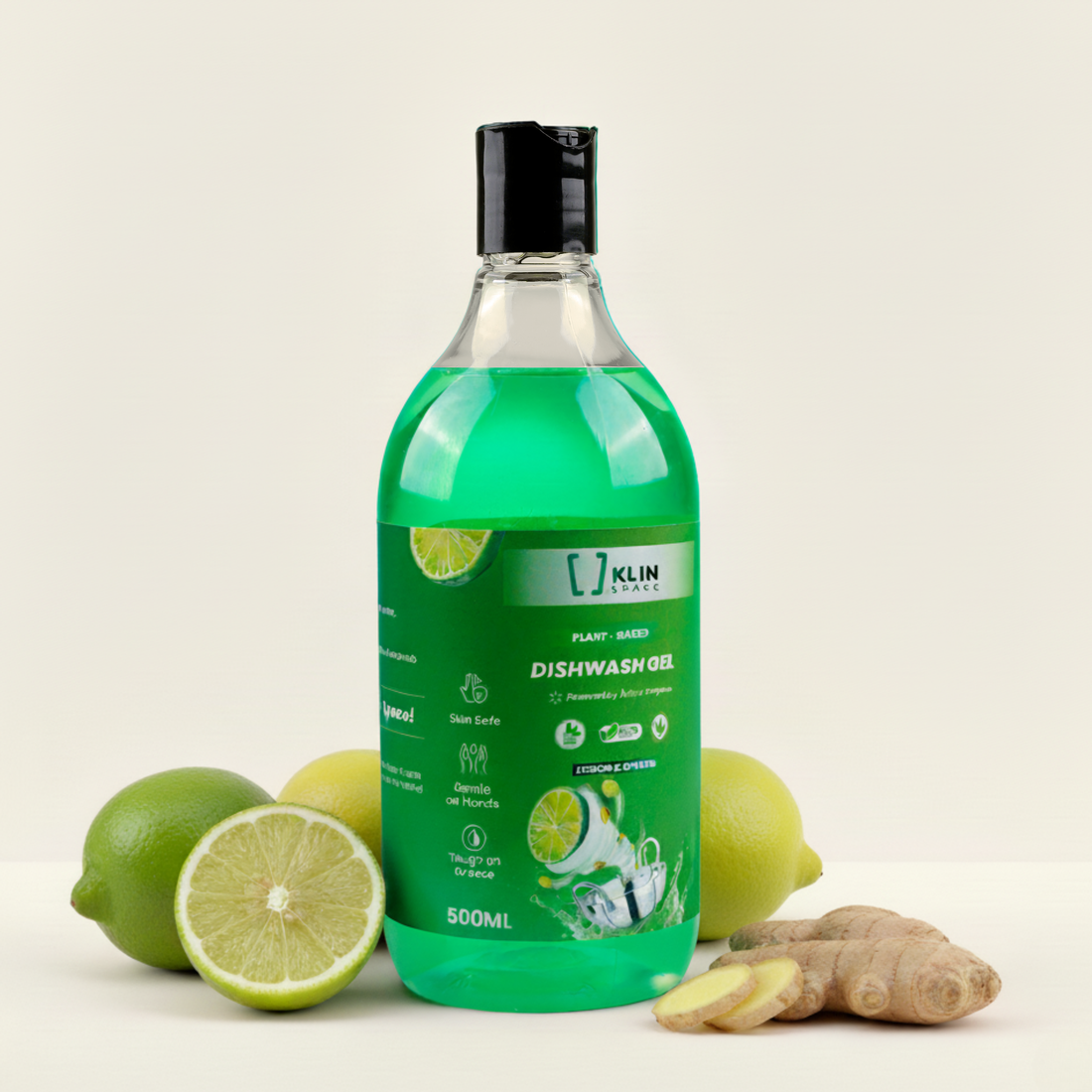 DISH WASH GEL - Plant-based, Non-Toxic &amp; Skin-safe