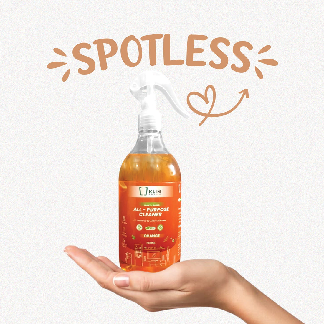 ALL-PURPOSE CLEANER SPRAY - Plant-based, Non-toxic &amp; Skin-safe