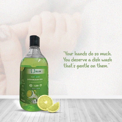 DISH WASH GEL - Plant-based, Non-Toxic &amp; Skin-safe