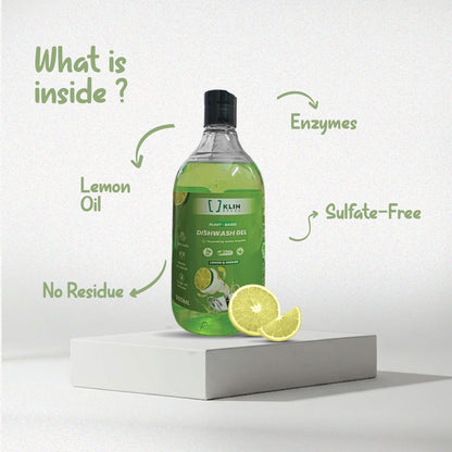 DISH WASH GEL - Plant-based, Non-Toxic &amp; Skin-safe