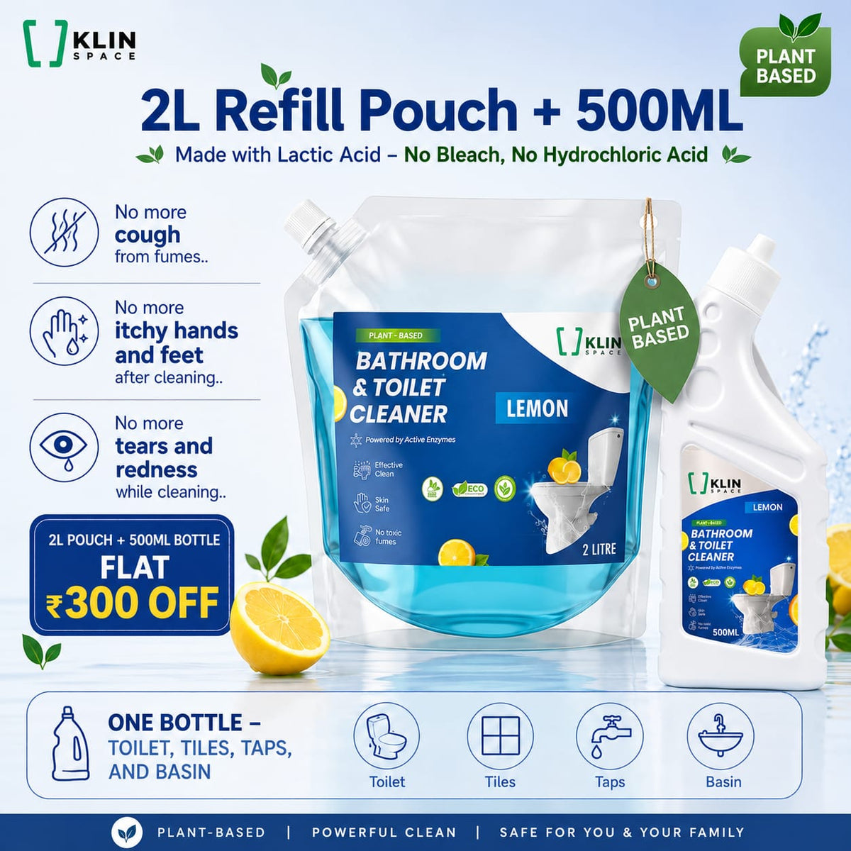 Bathroom &amp; Toilet Cleaner - Smart Refill
